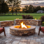 hardscape, firepit